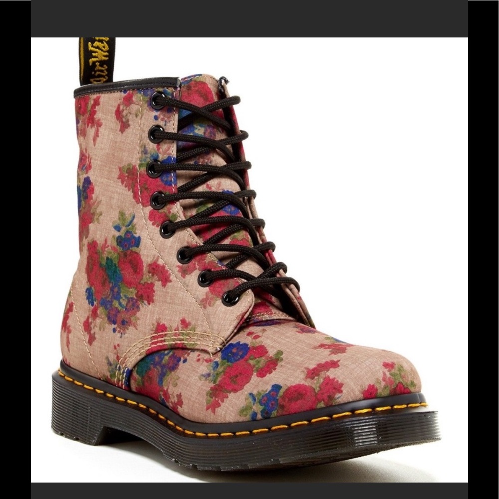 Dr Martens Floral Boots